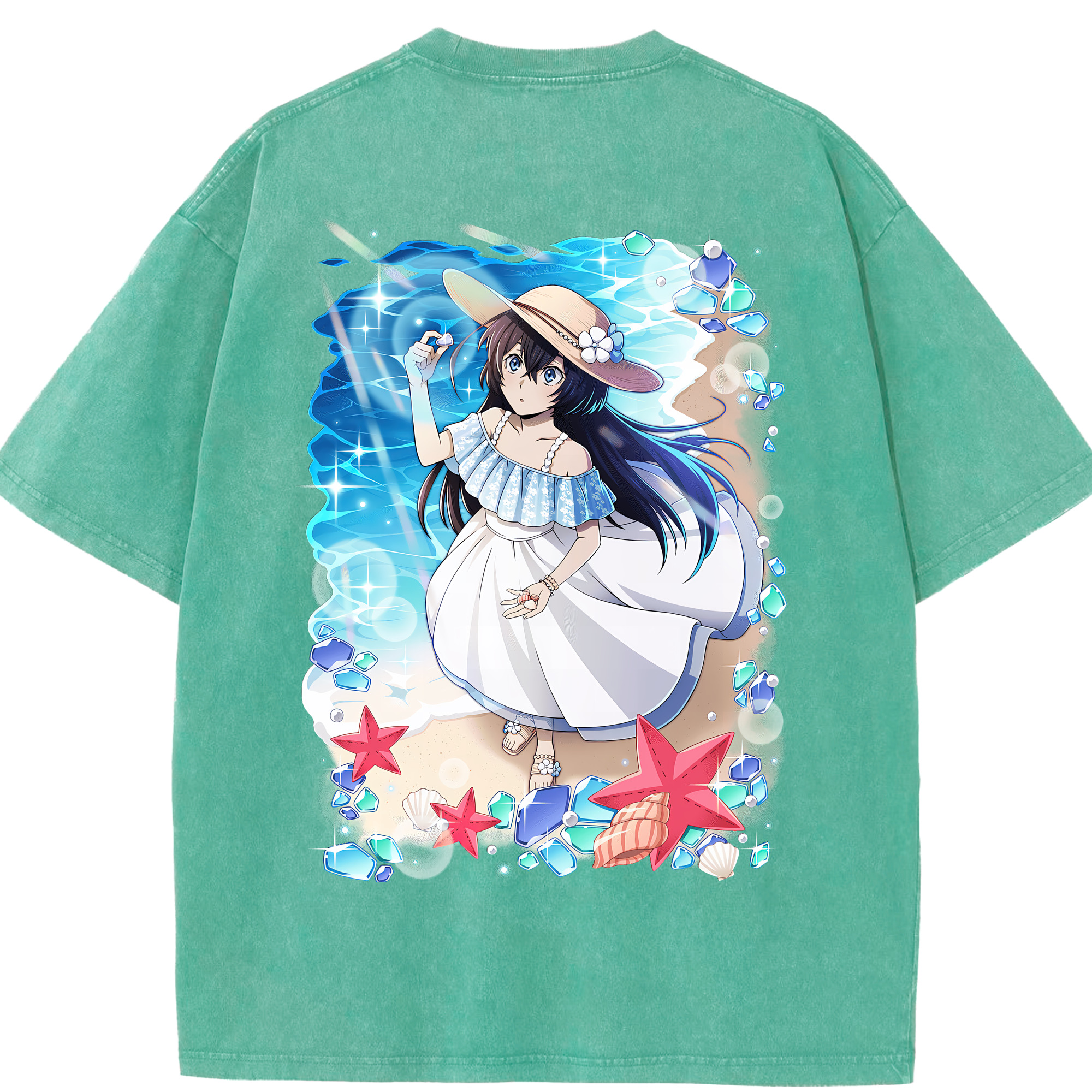 （画像用） 文豪ストレイドッグス Bungo Stray Dogs 綿100% ヴィンテージ風 半袖Tシャツ（背面プリント）